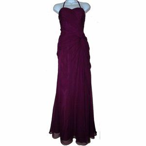 Impression Bridal Women's Purple Long Bridesmaid Formal Prom Dress Size 14 NEW